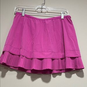 IBKUL Crystal Pleated Skort Hot Pink Size M Skirt Shorts Golf Tennis